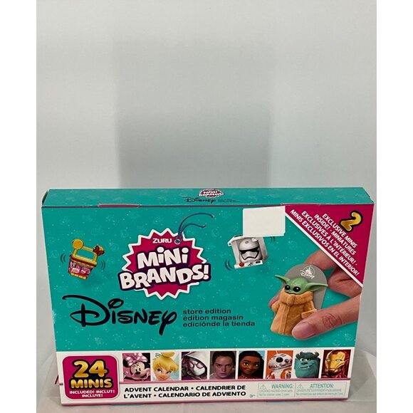 Zuru Disney Store Edition Mini Brands Advent Calendar 24 Mystery Mini Brands Are - Picture 1 of 3